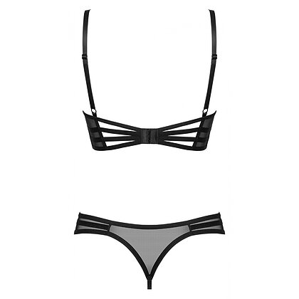 Set Obsessive Roxelia Decupat Negru XL-2XL
