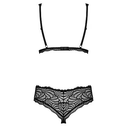 Set Obsessive Sweetia Negru L-XL