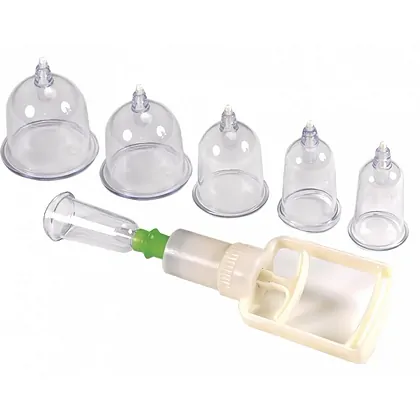 Set Pompa Pentru Sfarcuri Cupping Rimba Transparent