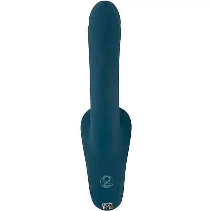 Set Strap-On You2Toys — 7 Moduri, Reîncărcabil Albastru