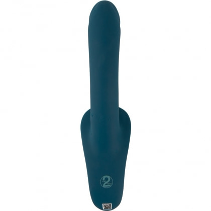 Set Strap-On You2Toys — 7 Moduri, Reîncărcabil Albastru