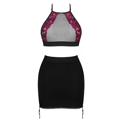 Set Top Skirt Rosenty Negru XS-S