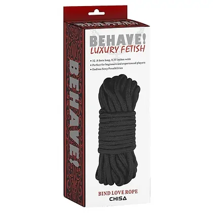 Sfoară BDSM Bind Love Negru