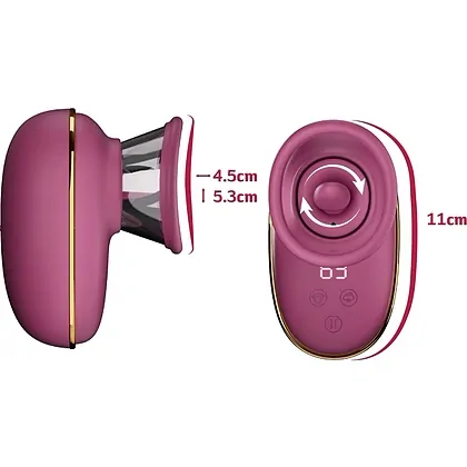 She.E.O. Pompa Clitoris Limbă Rotativă - 9 Moduri, 3 Nivele Roz