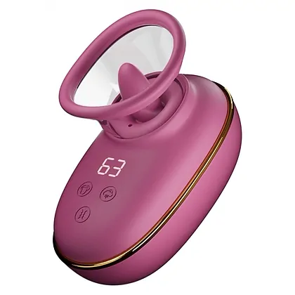 She.E.O. Pompa Clitoris Limbă Rotativă - 9 Moduri, 3 Nivele Roz
