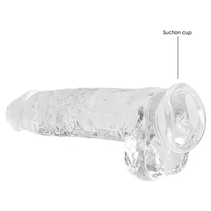 Shots 23 cm Realistic Dildo Transparent