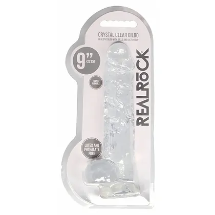 Shots 23 cm Realistic Dildo Transparent