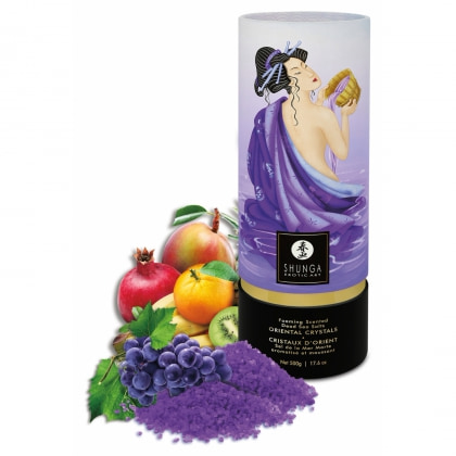 Shunga Oriental Crystals Fructe Exotice — Sare De Baie 500g