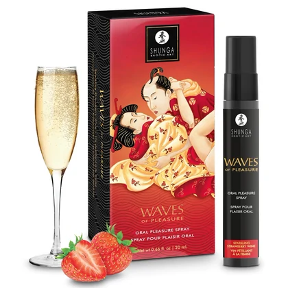 Shunga Waves Of Pleasure — Spray Căpșuni Spumante 20 ml