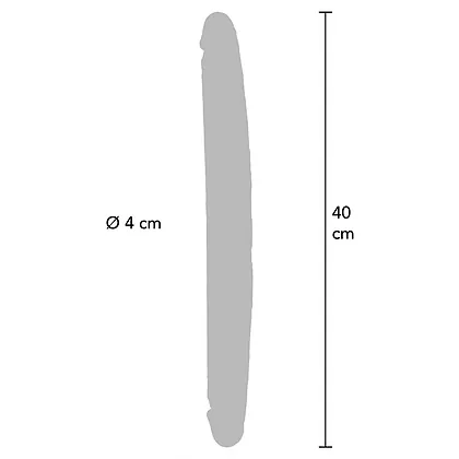 Silicone Foreskin D-Dong 40 cm Caramel Skin Tone _