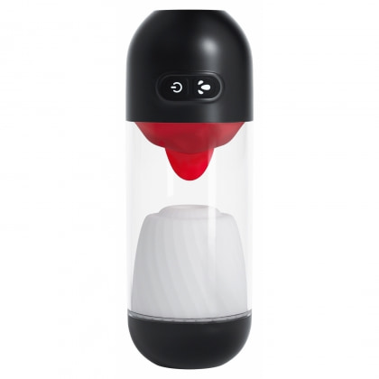 Slurpy Crushious Masturbator Automat 2 în 1 Alb