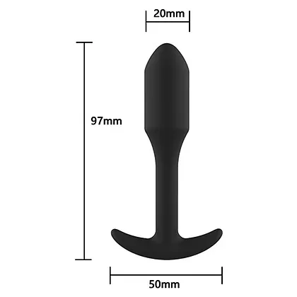 Smooth Anal Plug Negru