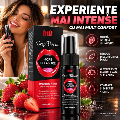 Spray Pentru Supt Mai Adânc Cu Căpşuni 12 ml