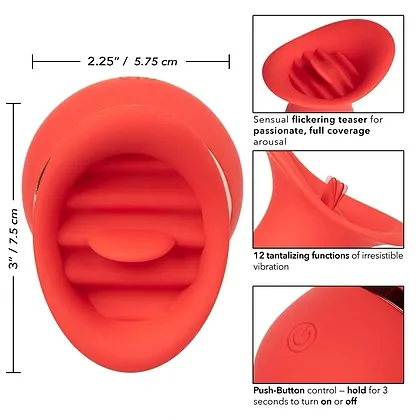 Stimulator Clitoridian French Kiss Charmer Roșu
