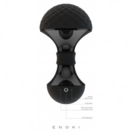 Stimulator Clitoris Enoki Bendable Massager Negru