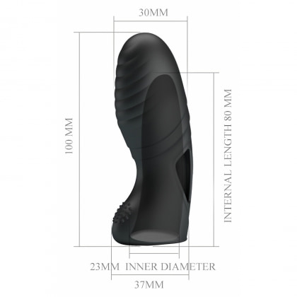 Stimulator Cu Vibrații Clitoris Pretty Love Alan Negru