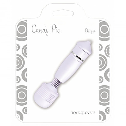 Stimulator Intim Candy Pie Chipper Alb Compact Soft Touch