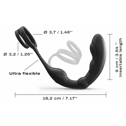 Stimulator Prostată Dorcel P-Ring Negru
