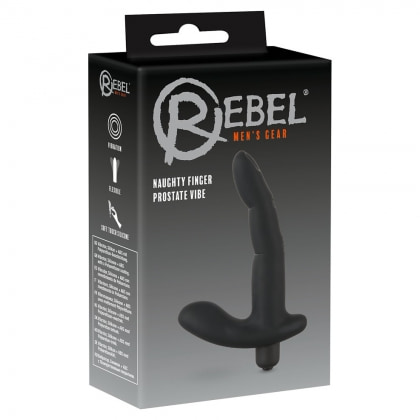 Stimulator Prostată Finger Rebel Naughty Negru