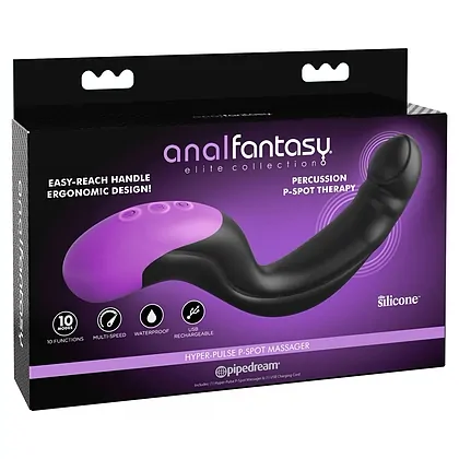 Stimulator Prostată Hyper Pulse P-Spot Negru