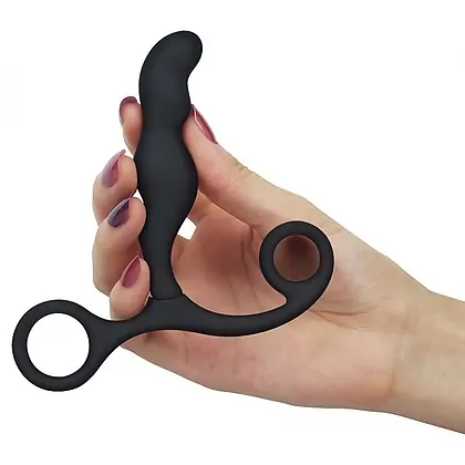 Stimulator Prostată Ultimate Silicone Negru 10.5 cm
