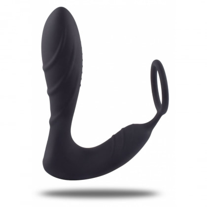 Stimulator Prostatic cu Inel Penian Toyz4lovers — Vibrație Negru