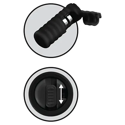 Stimulator Sfârcuri Vibrating Lassos Negru