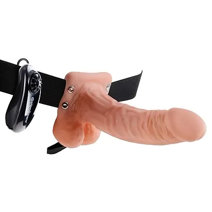 Strap-On 18cm Vibrating Hollow