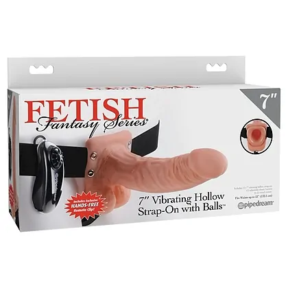 Strap-On 18cm Vibrating Hollow
