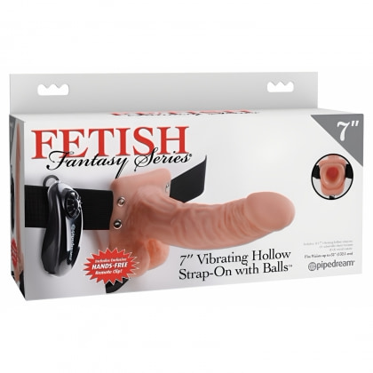 Strap-On 18cm Vibrating Hollow