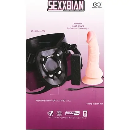Strap On Cu Vibrații Sexxbian 19cm