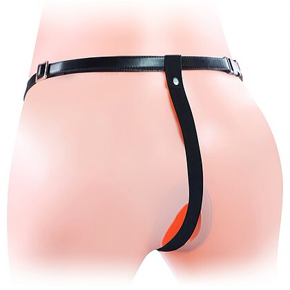 Strap-On Dublu Unisex Hollow