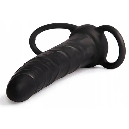 Strap-On Stimulare Anală Double Prober Negru
