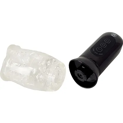 STROKER Masturbator Rotativ Transparent 4 Moduri Transparentă