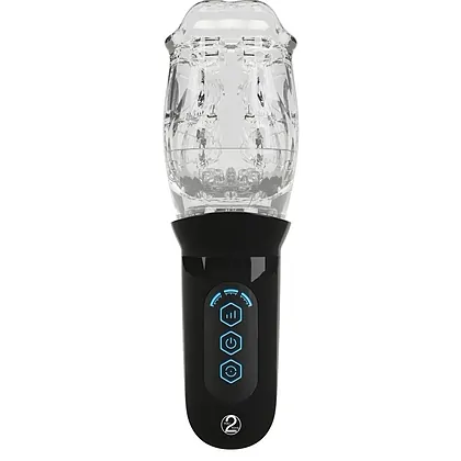 STROKER Masturbator Rotativ Transparent 4 Moduri Transparentă