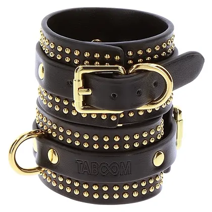 Studded Ankle Cuffs Set Negru _