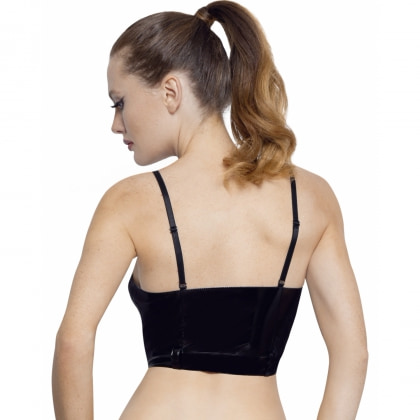 Sutien Black Level Vinyl Top Emma Negru S