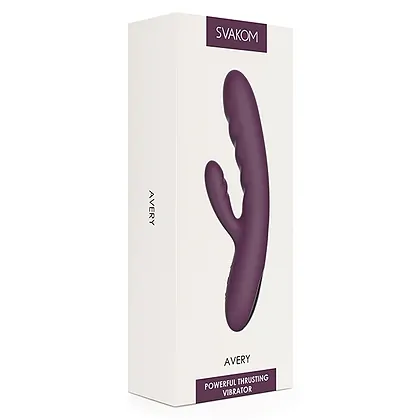 Svakom Avery Lilac — Rabbit 5x Impingere, Reîncărcabil