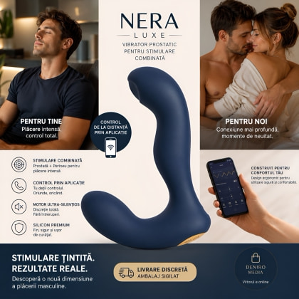 Svakom Iker Neo – Vibrator Prostatic 5+5, Reîncărcabil Albastru