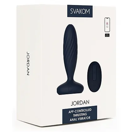 Svakom Jordan Bleumarin: Vibrație și Împingere 7 Moduri Albastru