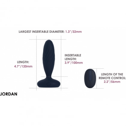 Svakom Jordan Bleumarin: Vibrație și Împingere 7 Moduri Albastru
