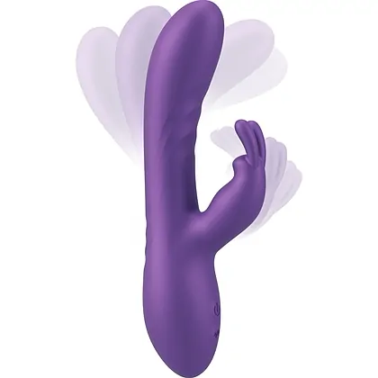 Sweet Smile Flexible Rabbit 18.3 cm — 24 Moduri, Reîncărcabil Mov