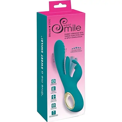 Sweet Smile Iepuraș 3 Motoare, 10 Moduri, Reîncărcabil Albastru