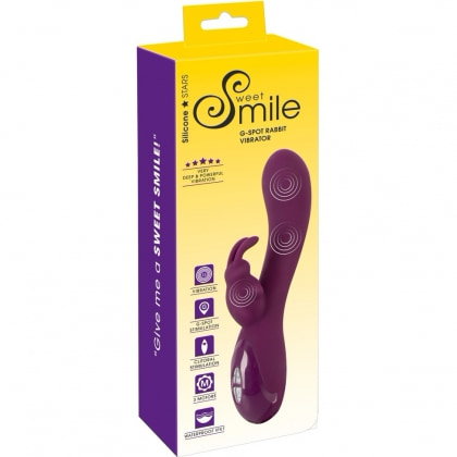 Sweet Smile Rabbit Pentru Punctul G — 15 Moduri, USB Mov