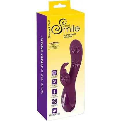 Sweet Smile Rabbit Pentru Punctul G — 15 Moduri, USB Mov