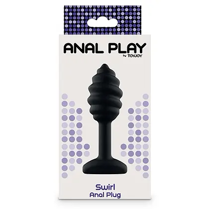 Swirl Anal Plug Negru