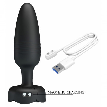 Tarion Plug Anal cu Împingere Automată 10x10 Moduri Negru