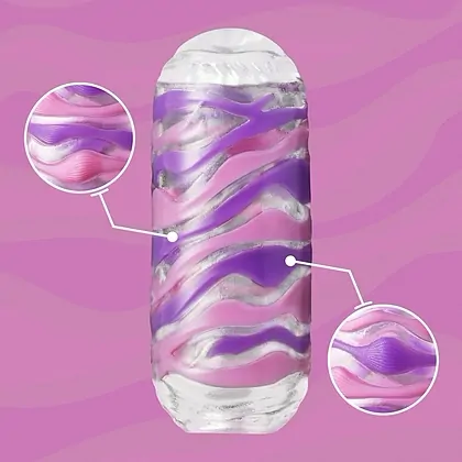 TENGA ARTE Drape - Masturbator Reutilizabil Compact 13,5 cm Transparent