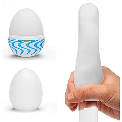 TENGA Egg Wind Single Sleeve elastic compact si discret Alb
