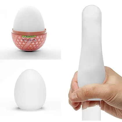 Tenga HARD BOILED II Ou Textura Spiralata Discret Alb